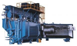 小型盘圆钢材全自动抛丸机