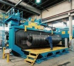 盘圆钢材全自动抛丸机